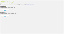 Desktop Screenshot of client.argest.com