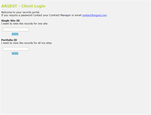 Tablet Screenshot of client.argest.com
